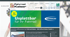 Desktop Screenshot of fahrradkaiser.de