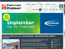 Tablet Screenshot of fahrradkaiser.de